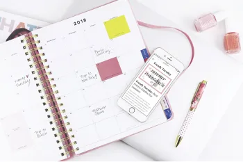 Kalender, Agenda, Notizbuch, Skizzen, ‎Notizen, Smartphone, jugendliches Erscheinungsbild